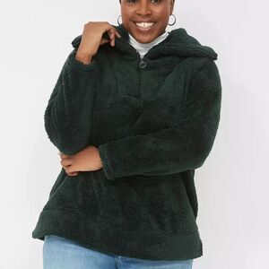 LANE BRYANT - Sherpa Half-Zip Pullover